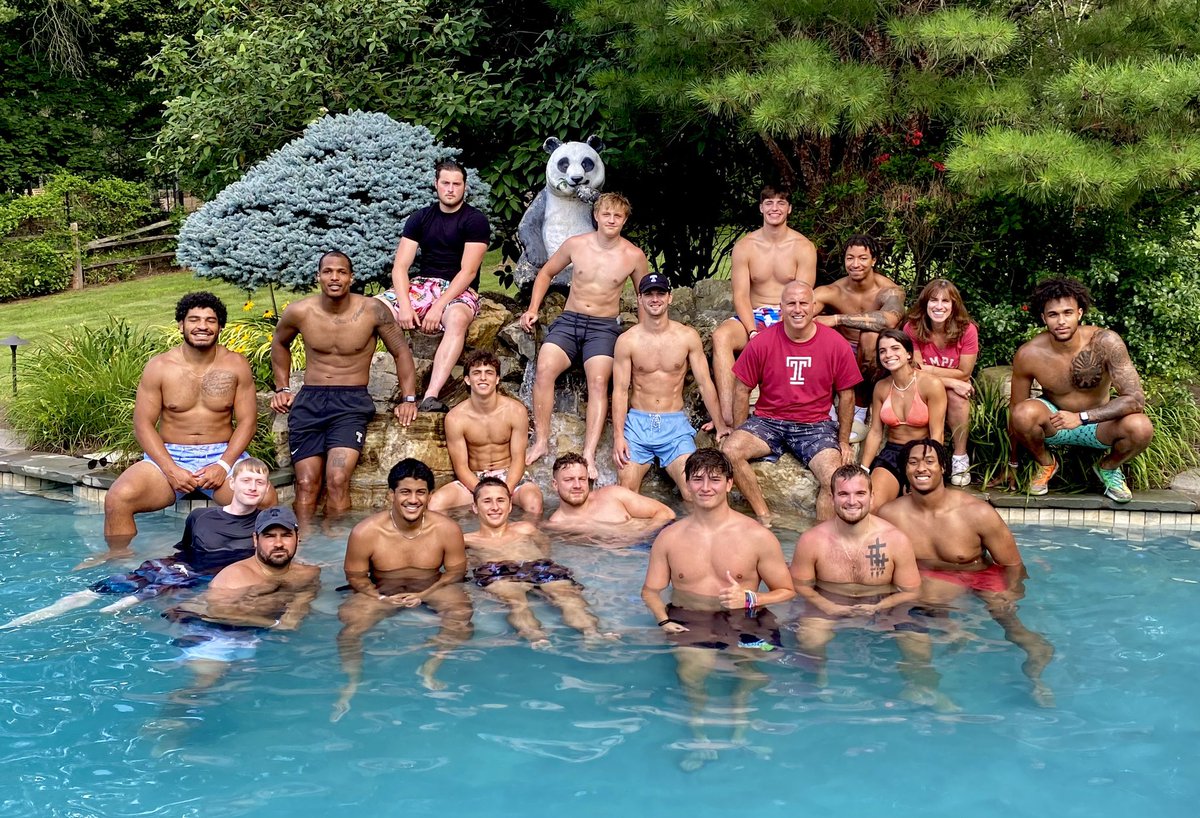 CoachScheier's tweet photo. OwlPoolooza 2023 was TUFF!🦉🌊☀️
LOVE getting the boys up to the HIDEAWAY before we KICK things OFF in a little over a week. Looking forward to BIG THINGS on the field from this group of TEs and Specialists. #FootballFamily #OnlyAsGoodAsYourNext.... https://t.co/NciukisIjv