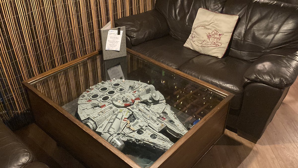 One of the end of the night rituals at @RuleZeroLondon - polishing the glass on the Millennium Falcon table.