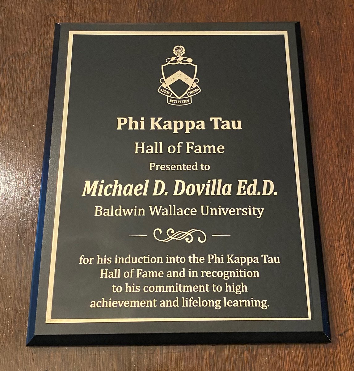 Thirty years ago at <a href="/BaldwinWallace/">Baldwin Wallace University</a>, <a href="/PhiKappaTau/">Phi Kappa Tau</a> began providing #leadership lessons I’ve used throughout my public service, military, and consulting careers. Deeply honored to have been named to the hall of fame and look forward to continuing to give back to our organization.
