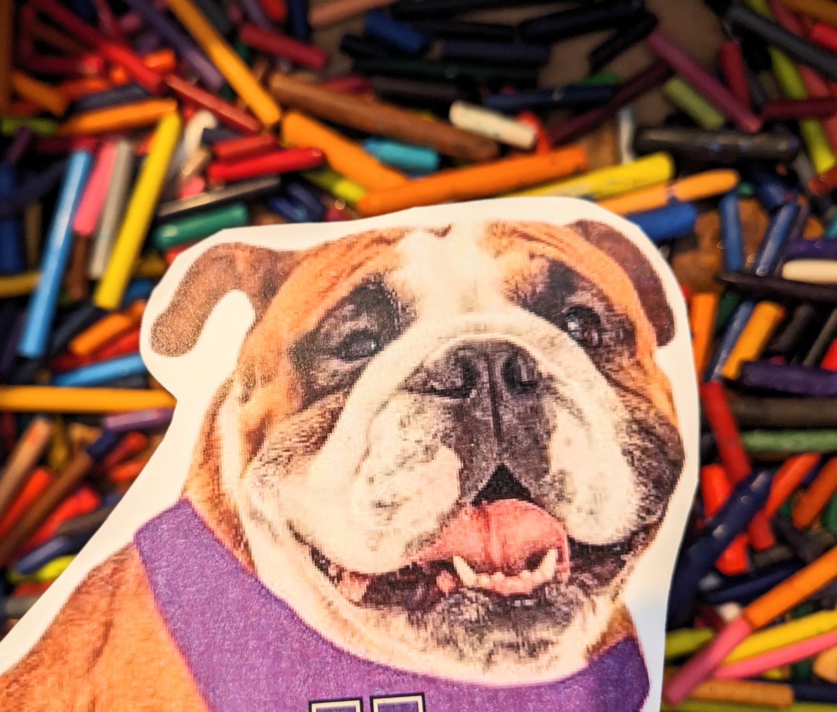 AhandSmith's tweet photo. Melting down crayons for student prizes. Lots of Joy for the art room! @HamburgCSD #UPES https://t.co/dyGbRtD8gZ