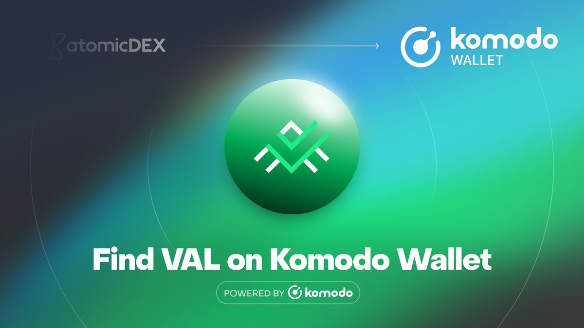 There's something we now have in common with <a href="/ValidityTech/">Validity</a> 😉

RadiumCore ➡️ Validity
AtomicDEX ➡️ Komodo Wallet

Renaming done, but don't lose us.

#VAL is now available on Komodo Wallet (🖥️ , 📱, 🌐): atomicdex.io/en/