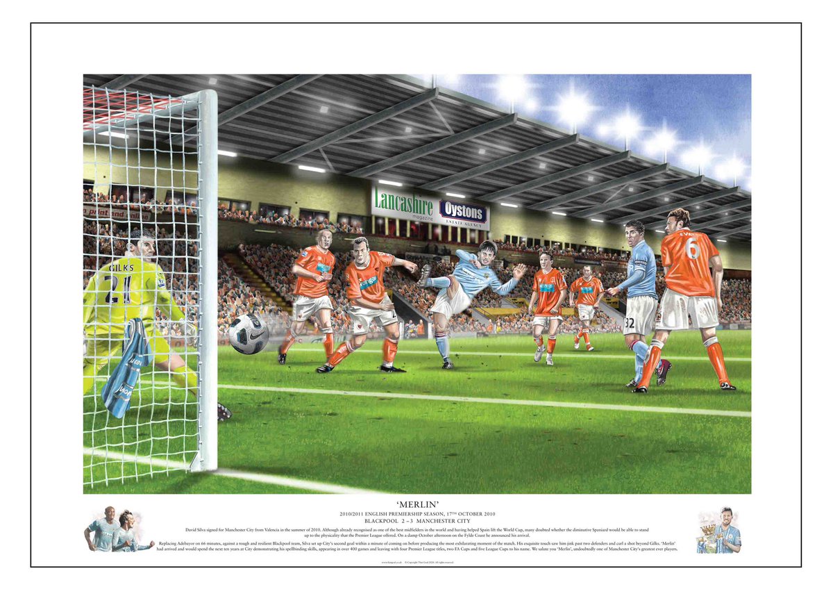 A sad day … Good luck in your retirement Merlin 💙 <a href="/21LVA/">David Silva</a> one of the greatest to wear the Blue Shirt! To View David Silva’s 1st goal for City visit thatgoal.co.uk #mancity #Cmoncity #merlin #footballlegend #PremierLeagueChampions #facupwinners #UEFAchampionleaguewinners