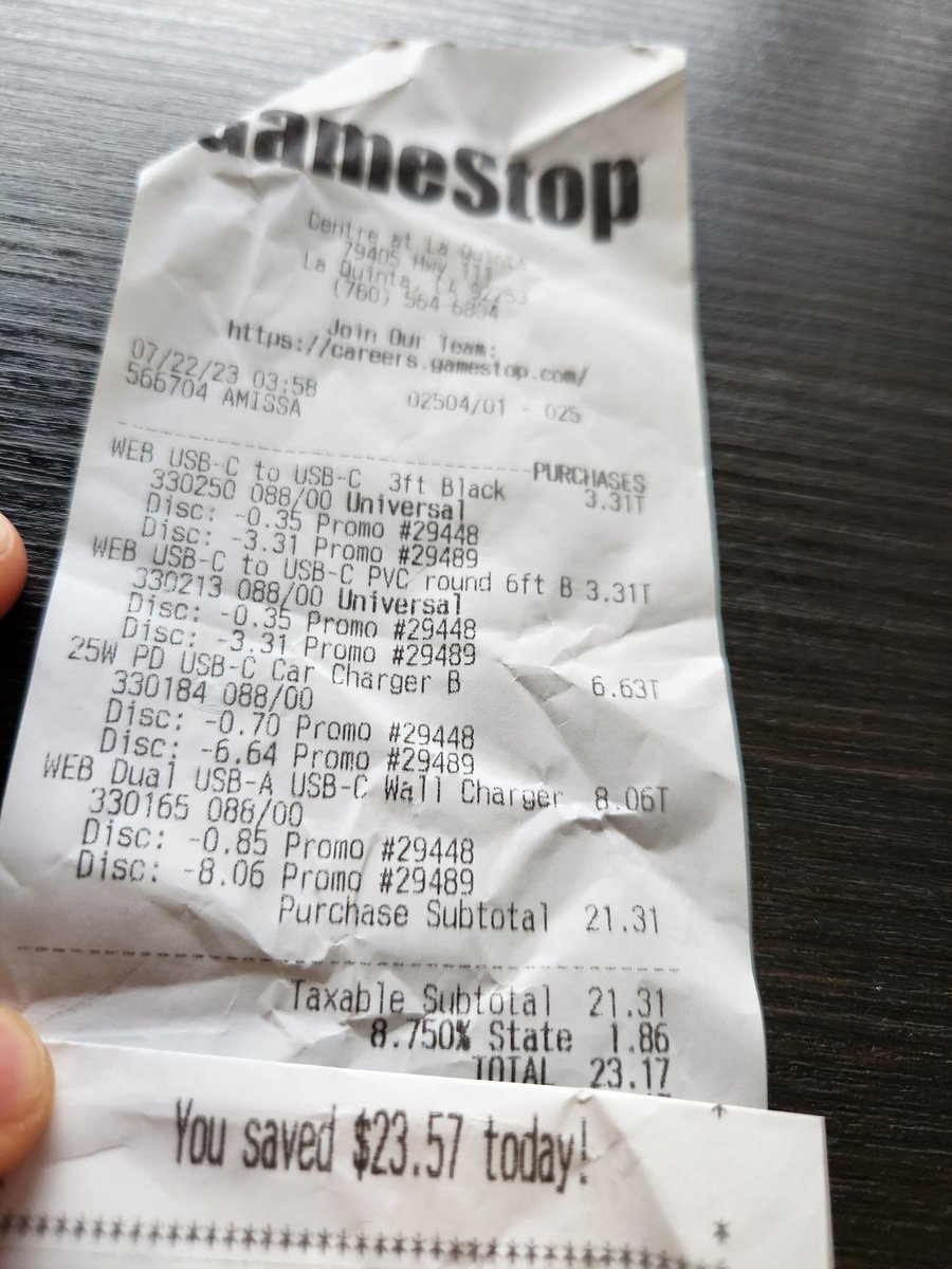 Bought 2 chargers at @GameStop 
Amazing discounts, over 50% off.
The Pro Membership paid for itself in 1 transaction. Thanks for everything! https://t.co/Phb2HzzuIk