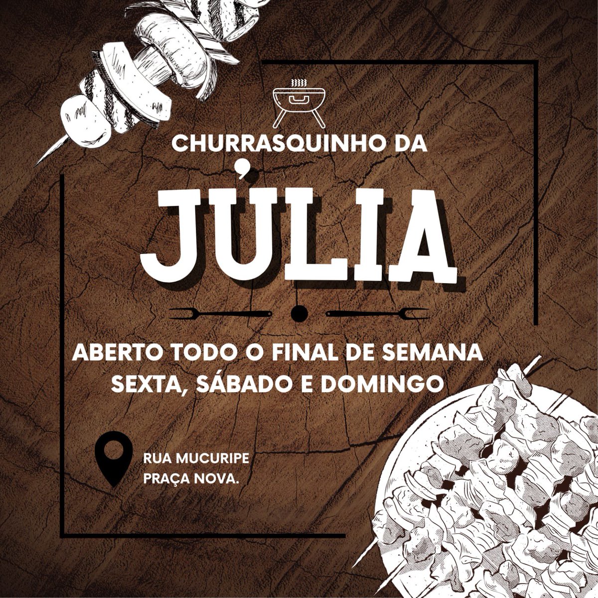 juuliacrf's tweet photo. Fala rapaziada, inauguramos um churrasquinho aqui na nova praça da mucuripe(orla)
todo final de semana, com bebida e churrasco da melhor qualidade😎
brota e da aquela moral🫶🏻😋 https://t.co/1TDjYrZCPO