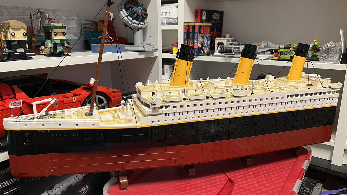 Amish_Ace's tweet photo. 🚢 Down to the final stretch RE-Building the @LEGO_Group #Titanic! Back live ~8pm on @twitch TONIGHT!
🚨Super close to a merch #giveaway!
🥰 Make sure to #follow as we attempt to finish it before the end of July!
#lego #afolclub #legos #afolcommunity #afols #afollife https://t.co/rngOudqNNH