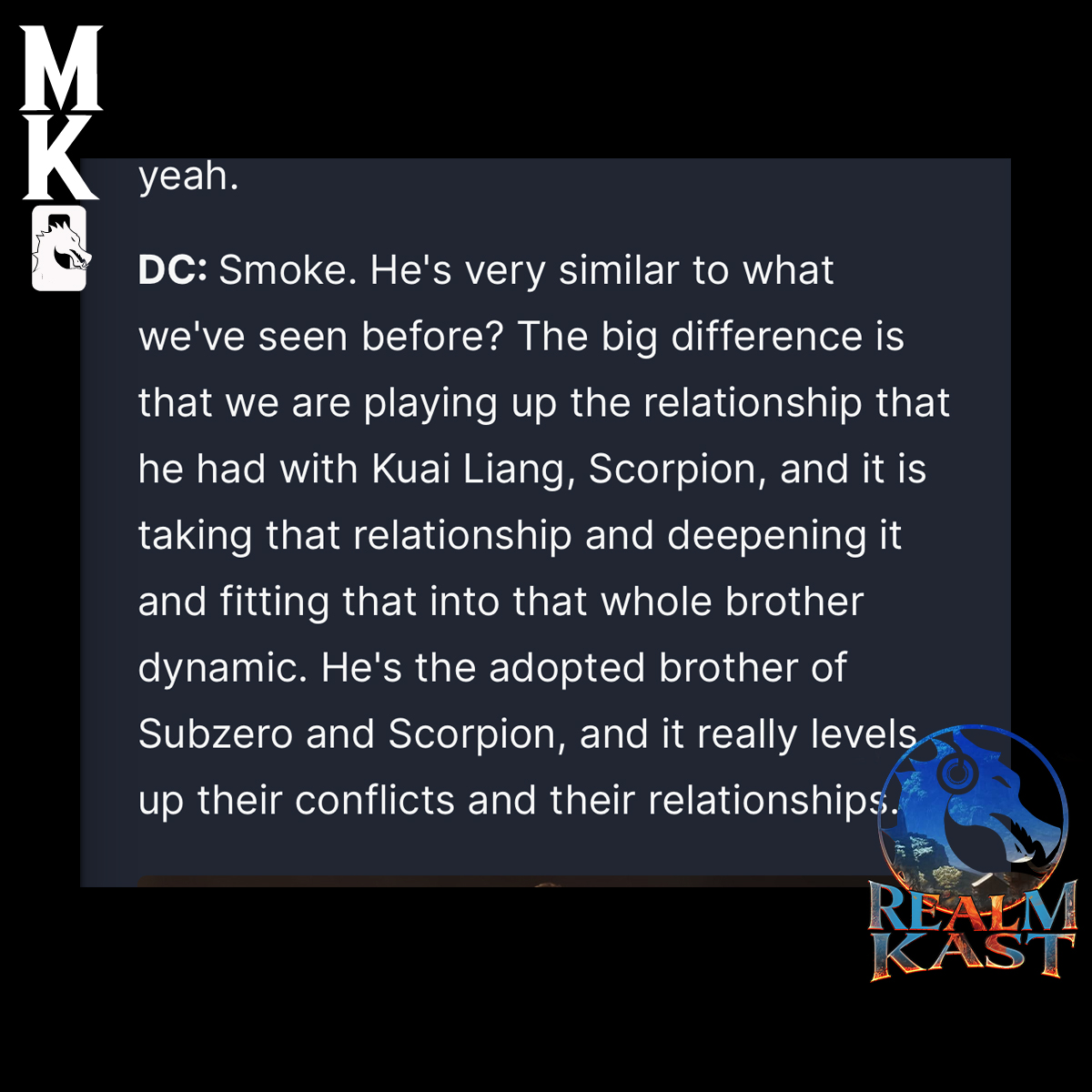 So I guess that confirms it. Kuai Liang is Scorpion.

#MortalKombat #MK1 #MortalKombat1