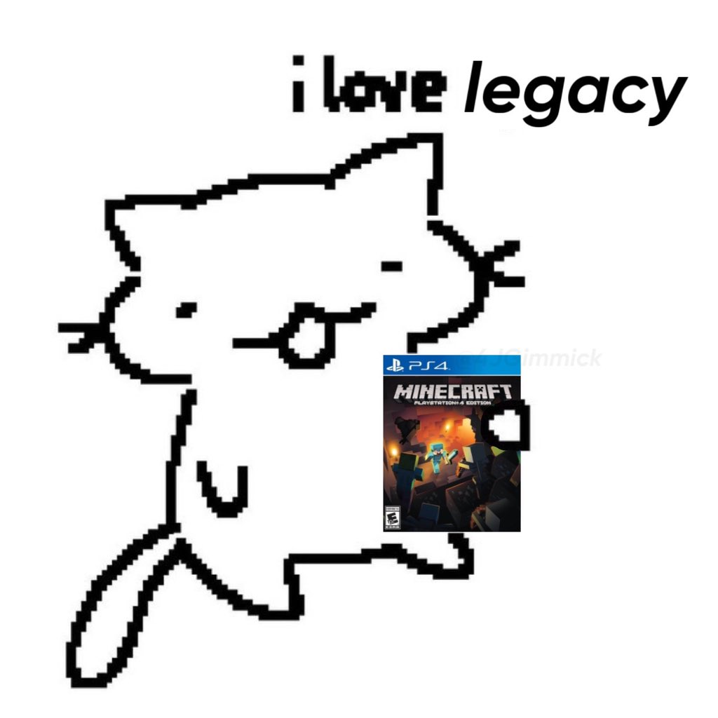 4JGimmick's tweet photo. I LOVE LEGACY!!!

#Minecraft #MinecraftLegacy #MinecraftConsole https://t.co/ClwrLZELLt