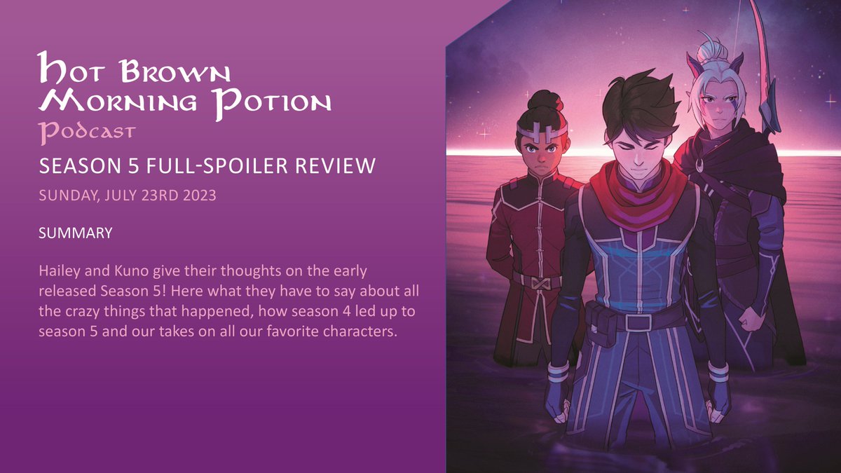 Aaand on the note of our last retweet: our review of season 5 comes TOMORROW!

#TheDragonPrince #tdp