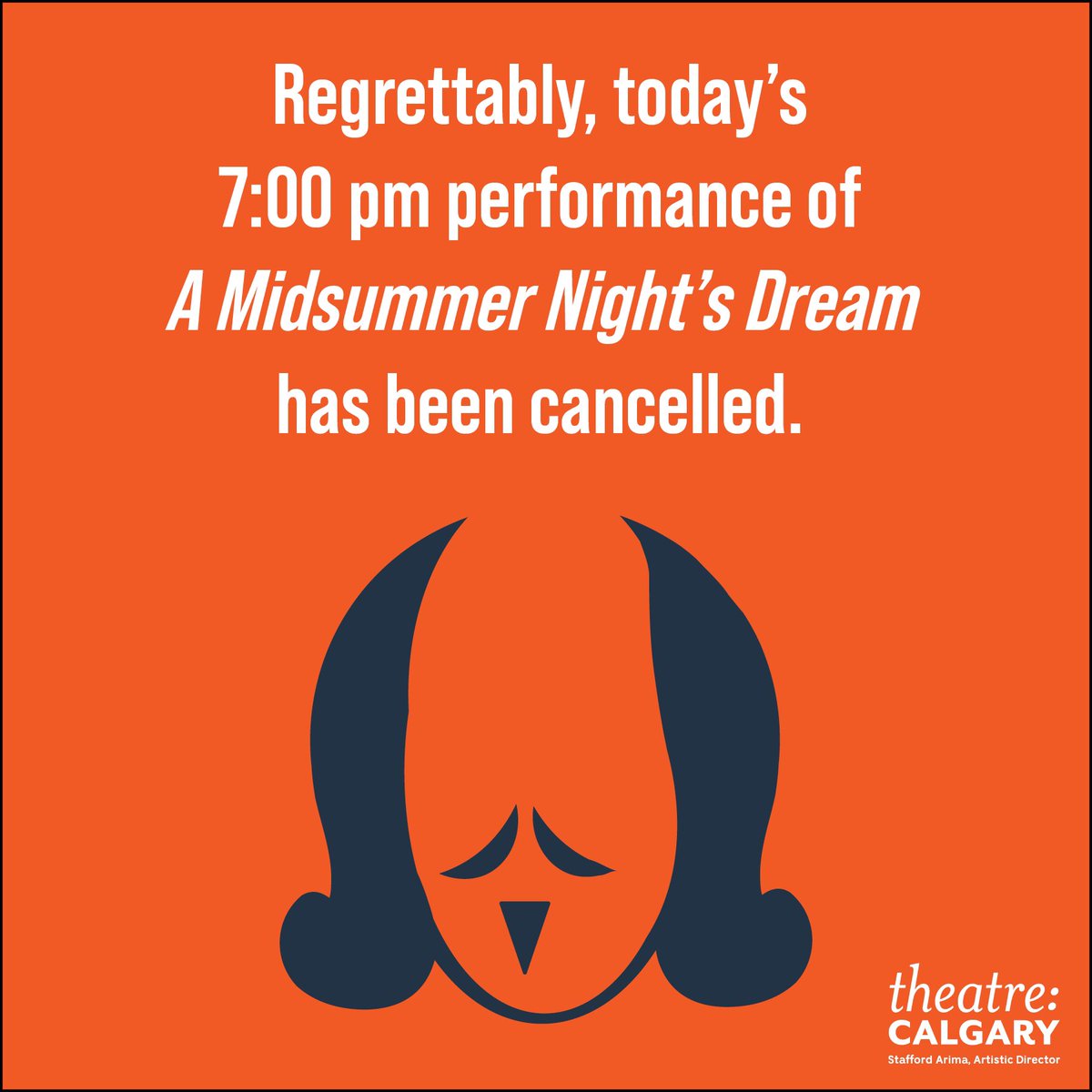 It’s a scorcher out there! Unfortunately, we must CANCEL today’s (Saturday) 7 PM performance at Heritage Park due to the heat. 
We hope to be able to perform again tomorrow at 2 PM at Brookfield Residential - Chinook Gate Playground in Airdrie.

More info: theatrecalgary.com/ShakesGo