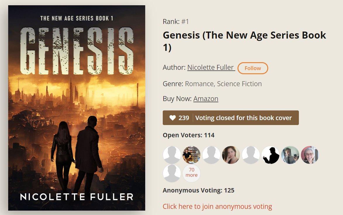 NicoletteFuller's tweet image. Ranked #1 in Romance, Science Fiction (so there's that!) Still patiently waiting on book two to drop. 
Until then, here's the book link for Genesis: amazon.ca/gp/product/B0C…