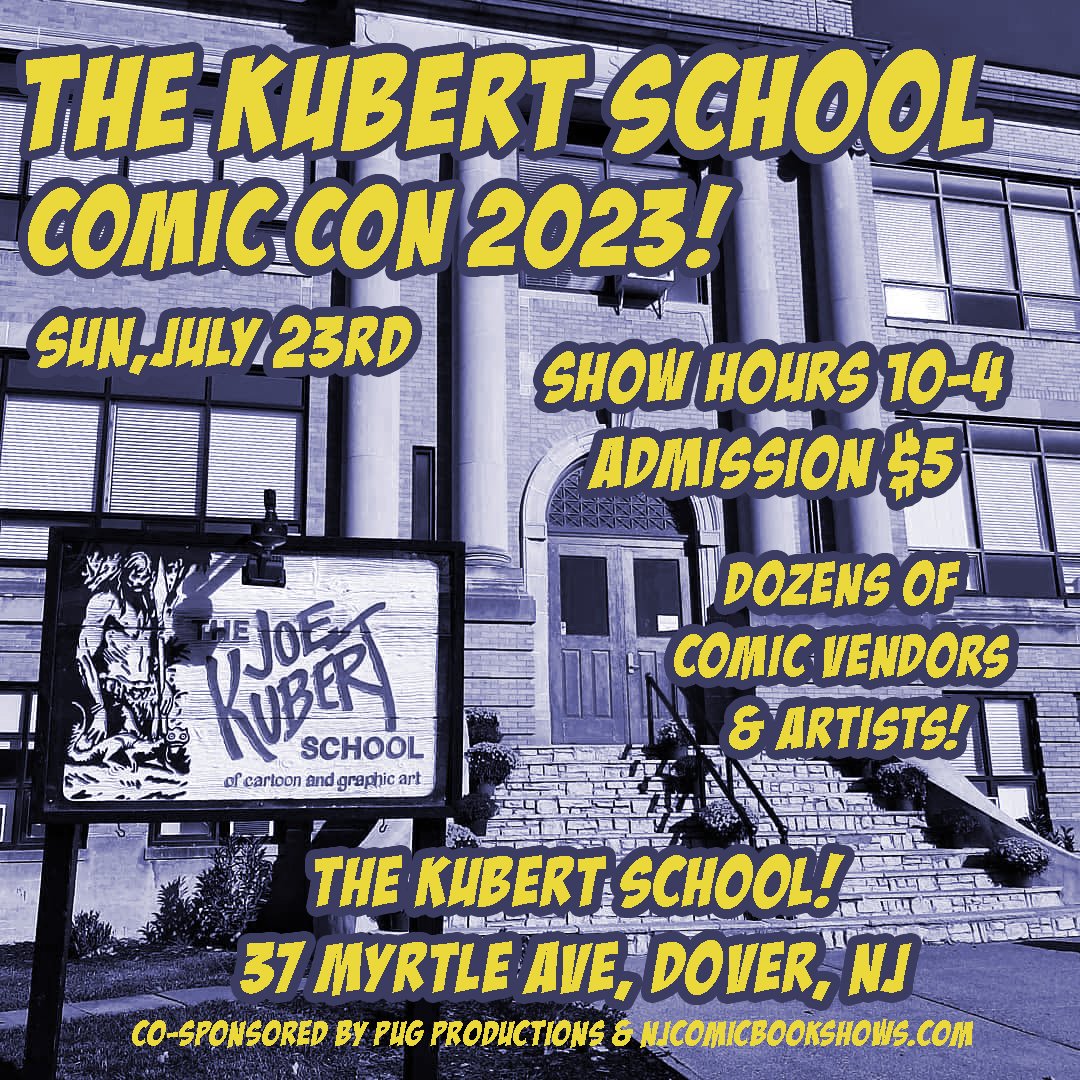 Don't miss our first ever Kubie Con tomorrow 7/23! Doors open at 10AM! Don't miss it! 

#comics #kubertschool #comicart #dc #marvel #indie #fun #NJ