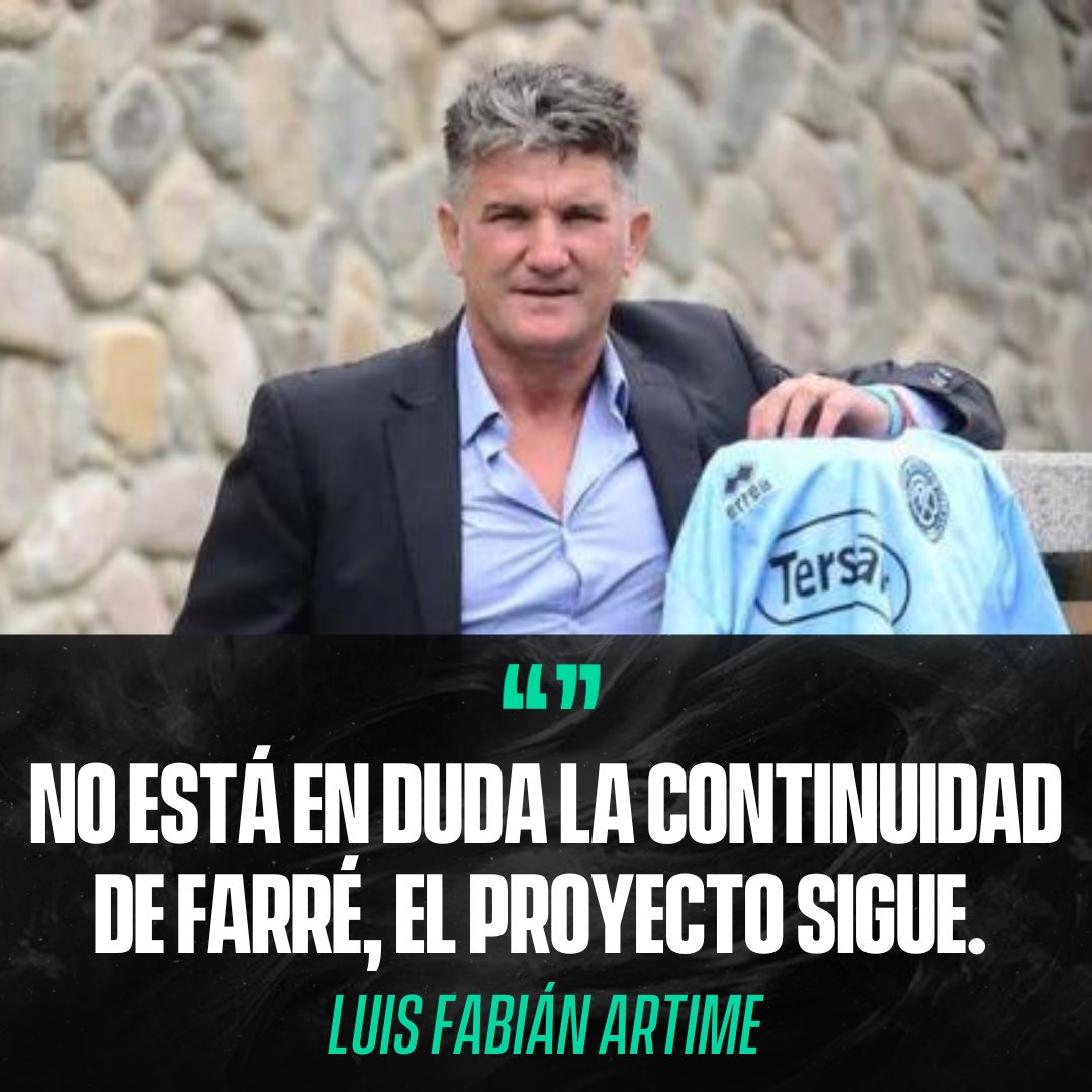 🏴‍☠️ SIGUE GUILLERMO FARRÉ EN #BELGRANO

🗣️ Así lo confirmó Luis Fabián Artime en <a href="/Cadena3Com/">Cadena 3 Argentina</a>.

💬 “El proyecto sigue, Farré no presentó la renuncia. Toda mi comisión lo apoya”, señaló el presidente.
