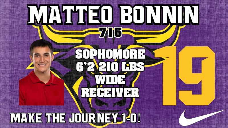 Maverick Football Scoop (@maverick_scoop) on Twitter photo The countdown journey continues with receiver <a href="/MBonnin11/">matteo.bonnin11</a> who is the latest addition to join The Herd! Matteo has played 🏈@ the FCS level & is expected to contribute to the 2023 version of <a href="/MinnStFootball/">Minnesota State Football</a> Matteo is majoring in Business Administration.🤘
#RollHerd1-0! #C2BE #15-40 The countdown journey continues with receiver <a href="/MBonnin11/">matteo.bonnin11</a> who is the latest addition to join The Herd! Matteo has played 🏈@ the FCS level & is expected to contribute to the 2023 version of <a href="/MinnStFootball/">Minnesota State Football</a> Matteo is majoring in Business Administration.🤘
#RollHerd1-0! #C2BE #15-40