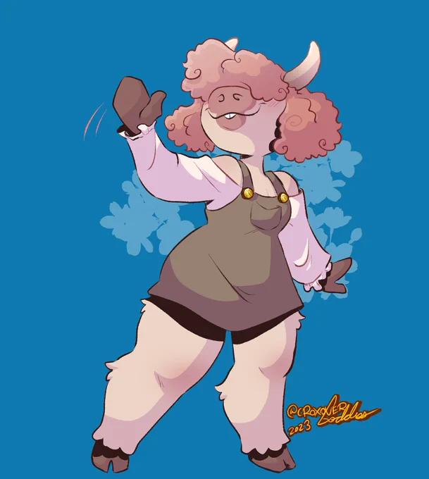 I'm Fightin'!  #artfight2023  vinkholin   bluflu