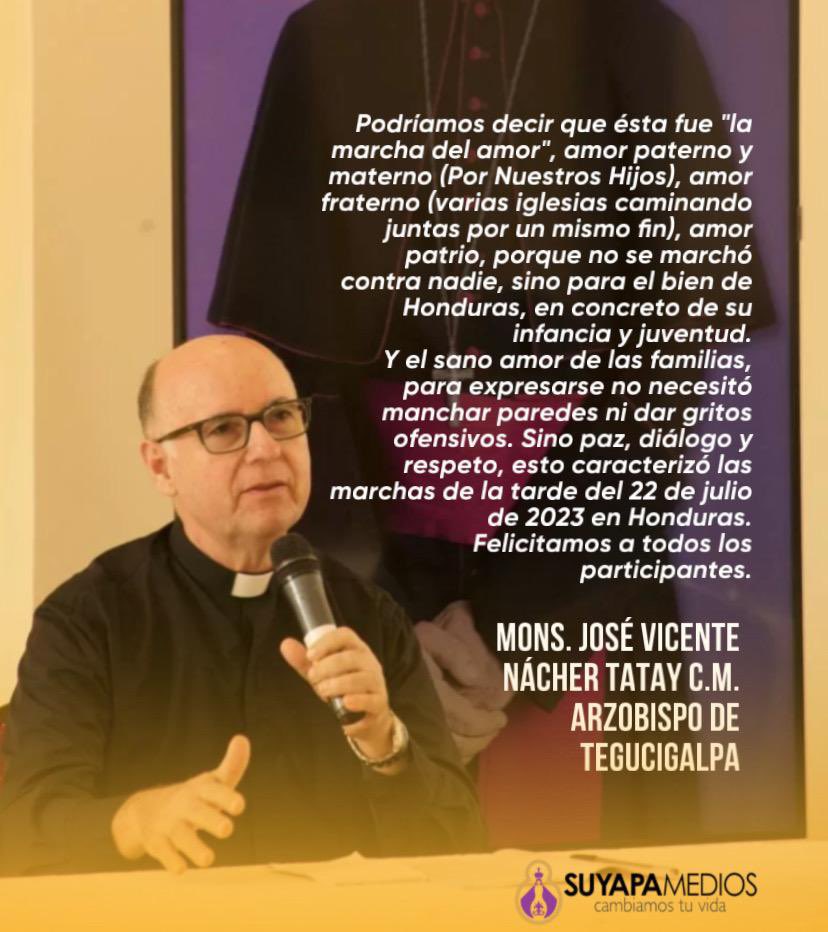 Monseñor Nácher ha expresado su alegria por la marcha de esta tarde.