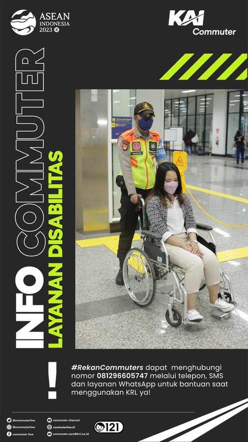 CommuterLine's tweet photo. #RekanCommuters Berikut nomor layanan khusus pengguna jasa dengan disabilitas di nomor 0812 9660 5747 yang dapat dihubungi melalui telepon, SMS dan layanan WhatsApp untuk bantuan saat menggunakan KAI Commuter.

#GayaGenerasiUrban https://t.co/em28rAxjR6