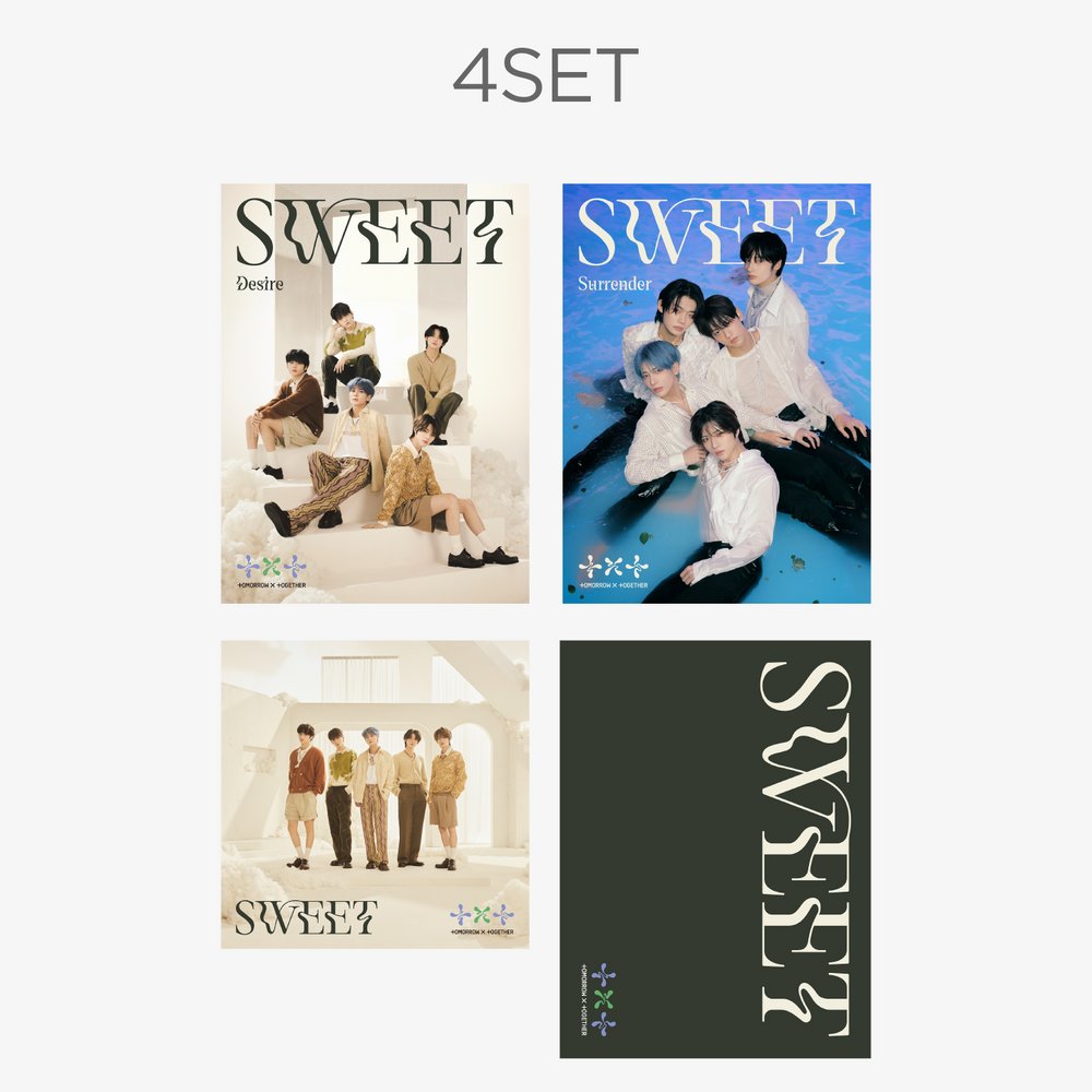 stanhaseyo's tweet photo. wts lfb ph onhand #stanhaseyo_sells

txt sweet jp album [4 set] from weverse shop japan
– onhand &amp; ready to ship
– from feta
– set includes weverse shop japan limited edition, lim a, lim b, and standard edition
– no pob, sealed albums only

₱8500 set + sf
DM/reply to take

# pc https://t.co/rn3OLdXA6e