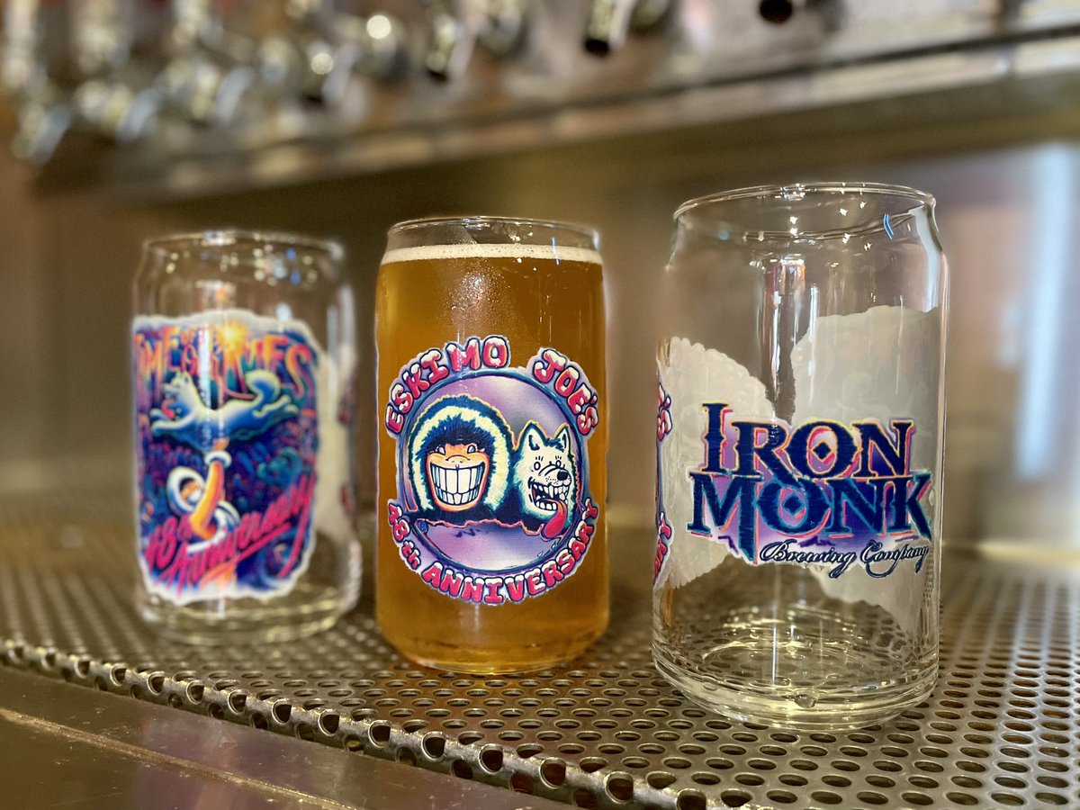 Eskimo Joe's (@eskimojoes) on Twitter photo A BIG THANKS to our partners <a href="/IronMonkBeer/">Iron Monk Brewing Co.</a> for the special anniversary brew! Available in this limited edition collectible glass while supplies last! #EJ48 🥳🍻 A BIG THANKS to our partners <a href="/IronMonkBeer/">Iron Monk Brewing Co.</a> for the special anniversary brew! Available in this limited edition collectible glass while supplies last! #EJ48 🥳🍻