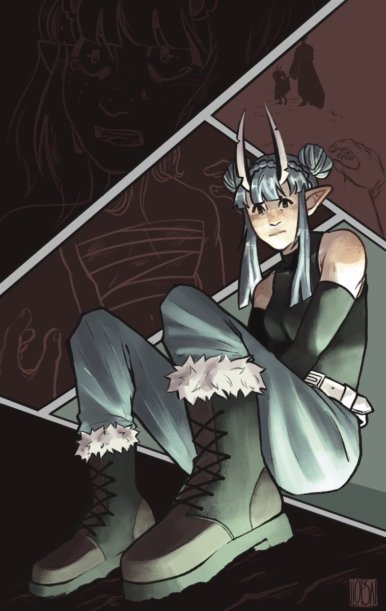 I don’t usually share OC stuff but here’s a piece of my girl renNA!!
#DnDcharacter