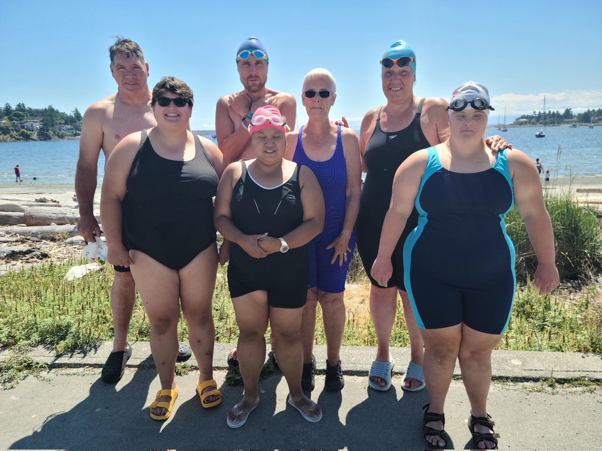 Always so happy to have our friend Pat from #PowellRiver join us on our swims

#Spiritaorcas #inclusion #diversity #disabilities #openwaterswimming #gyrobeach