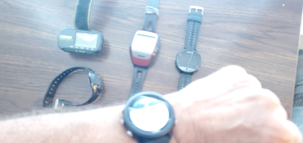 My evolution of running watches. We've come a long way since I ran in HS/college. Wow! #AnotherWaywardRunner #awr #RSD1456