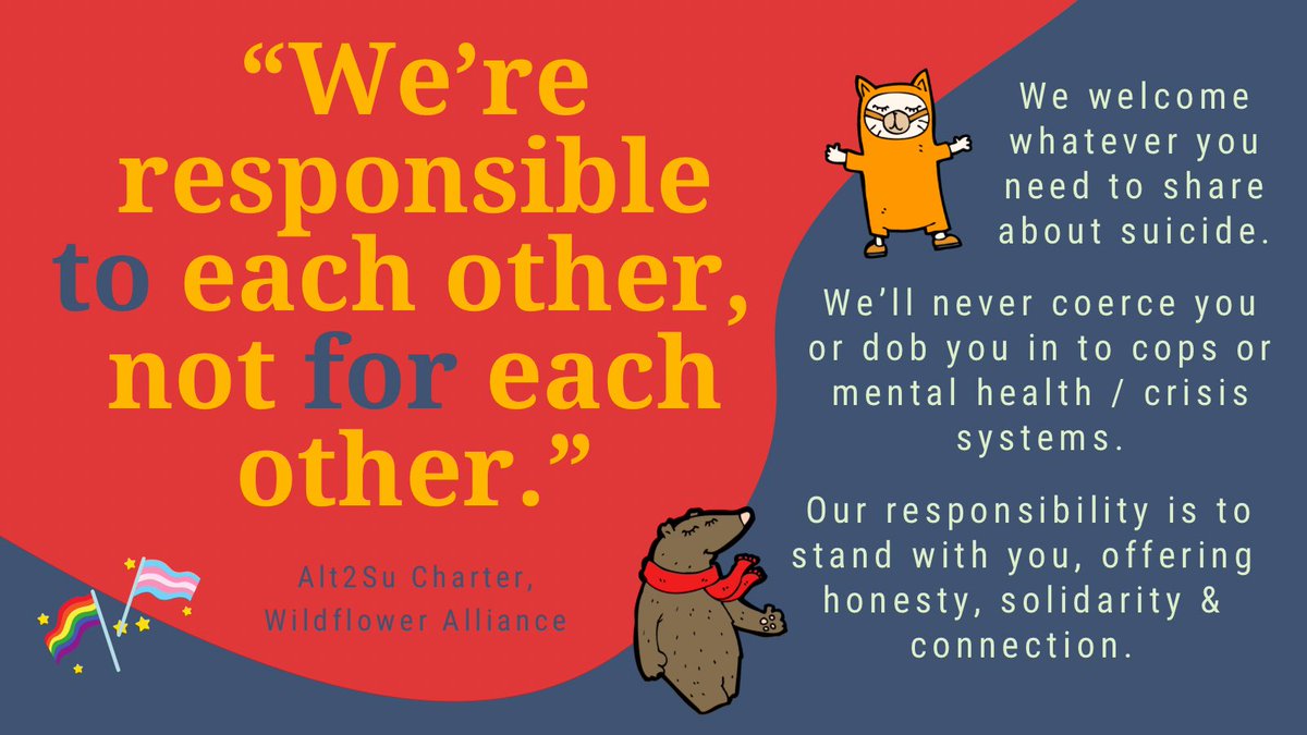 Alt2Su_Naarm's tweet photo. #Alt2Su peer support group is on again today, 4.30pm in Coburg.
See link in our bio for venue & accessibility info. Today we’re in the middle room, which is warm & cosy, or a bit squishy, depending on your worldview. ☺️
#NonCoercive #NonPathologising #Suicide https://t.co/BHeNKWsqag