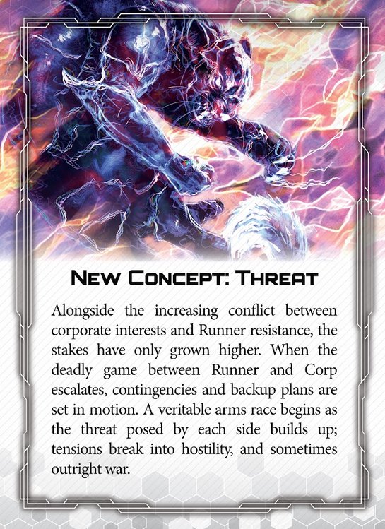 NullSignalGames's tweet photo. Get ready for threat! Here's the lowdown on the newest #Netrunner mechanic.
#AutomataPreviews https://t.co/OpeJ3FXJ6I