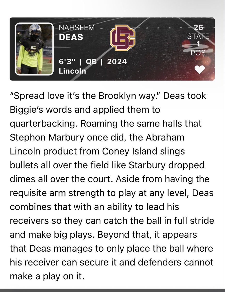 “Spread love it’s the Brooklyn way”🎶 @oc_lincoln @PrepRedzoneNY @Paul_Litvak @coach_D_lincoln @CoachMac57 @PrepRedzoneNJ @BrendanScoutsNJ @CoachAluotto