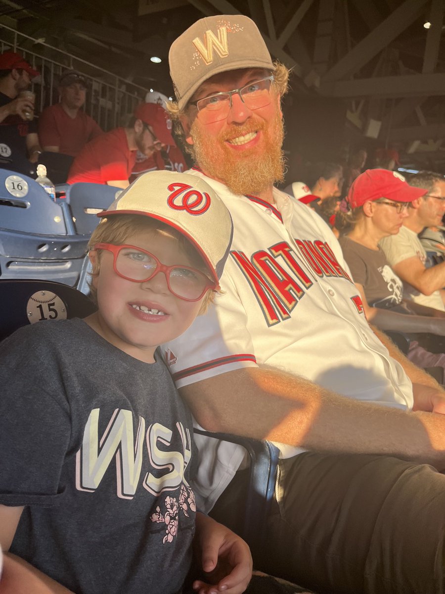 jhodgso1's tweet photo. Let’s go @Nationals! Huge thanks to @CMCharlesAllen for the tickets for Ward 6 day! #natitude #grayday #bloomday🌸 https://t.co/vrx8bj2sCV