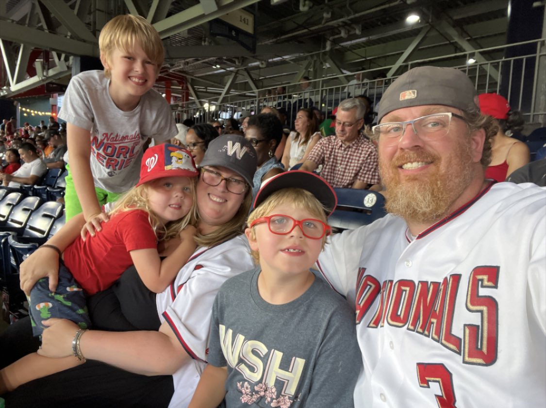 jhodgso1's tweet photo. Let’s go @Nationals! Huge thanks to @CMCharlesAllen for the tickets for Ward 6 day! #natitude #grayday #bloomday🌸 https://t.co/vrx8bj2sCV