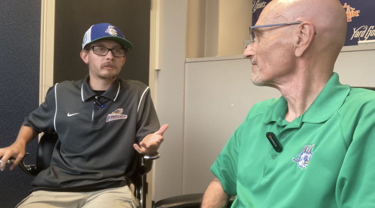 DominicSergi's tweet photo. five stadiums in one day?? Catching a HR Ball??? And talking about the organization with Yard Goats Broadcaster Dan Lovallo???? It's all in our most recent episode, YouTube Link in bio!!! #MiLB #SupportMiLB #Baseball https://t.co/aVopqFI4OR