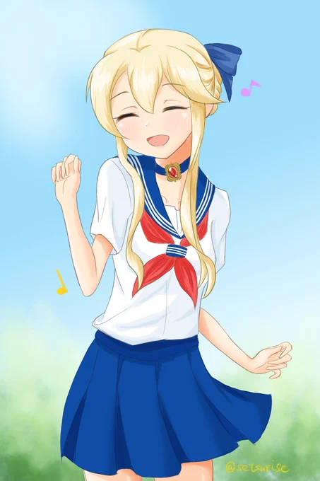 制服リスさんの話してます?(過去絵)