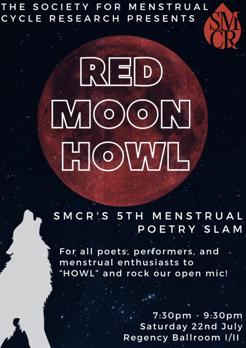 MenstruationOrg's tweet photo. The energy in the room for the Red Moon Howl is incredible 🐺🩸 #SMCR23 https://t.co/qsTBPglUCu