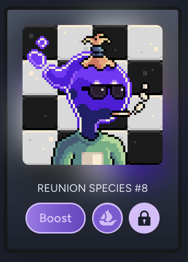 Do you even boost though? 🟣 #ReunionSpecies