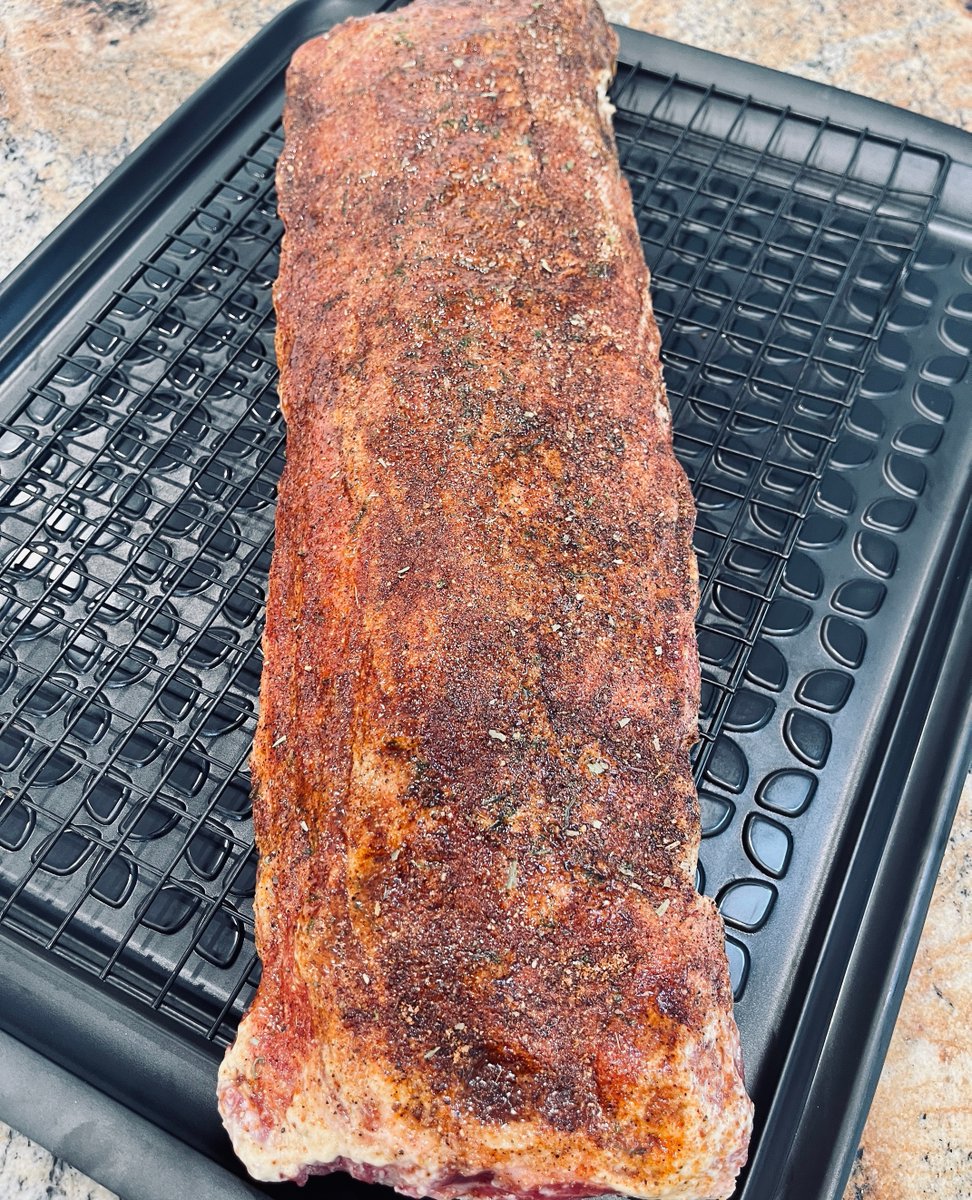 ICanCookThis's tweet photo. Dry brining ribs (or anything else for that matter) is a work of art to me. #drybrine #icancookthat #howtobarbeque https://t.co/tQ9MoPqKQ5