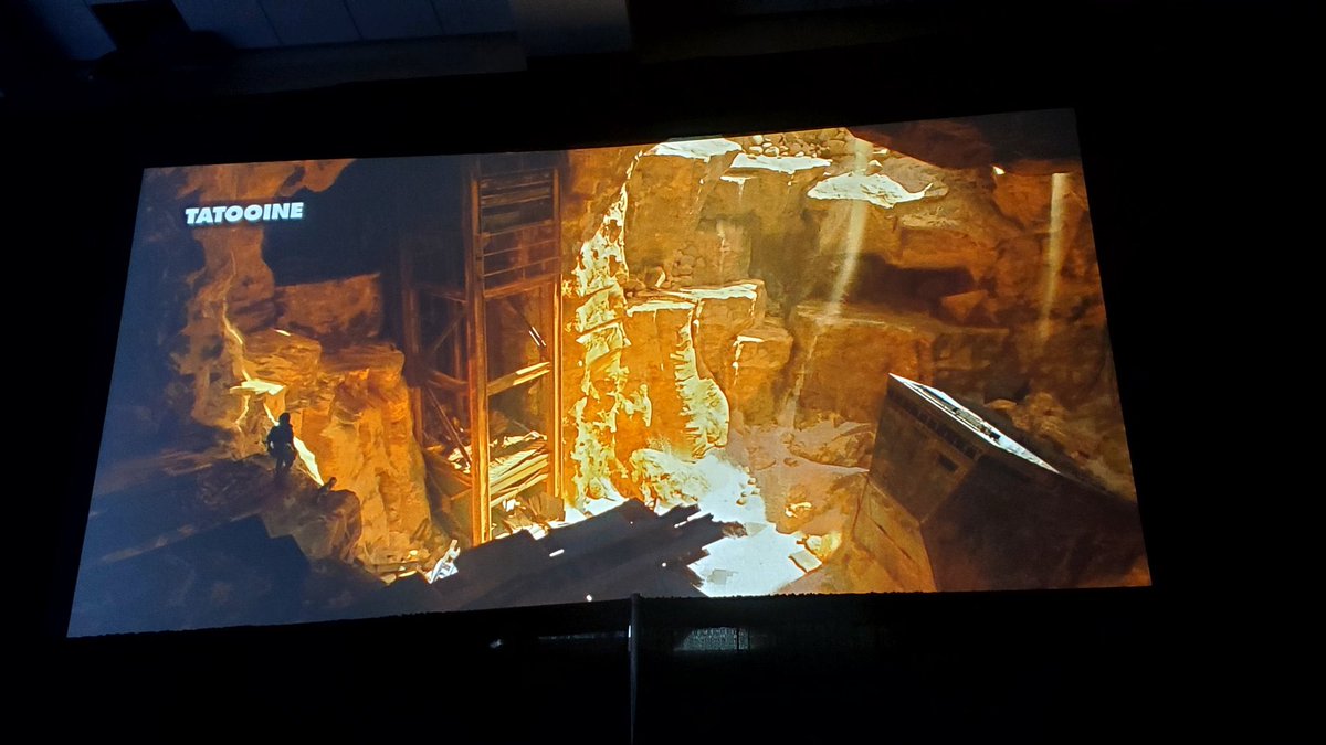 Star Wars: Outlaws (2024) isn't safe from avoiding desert planets either, Tatooine will be another planet to explore throughout gameplay...

(via <a href="/Comic_Con/">Comic-Con International</a>)