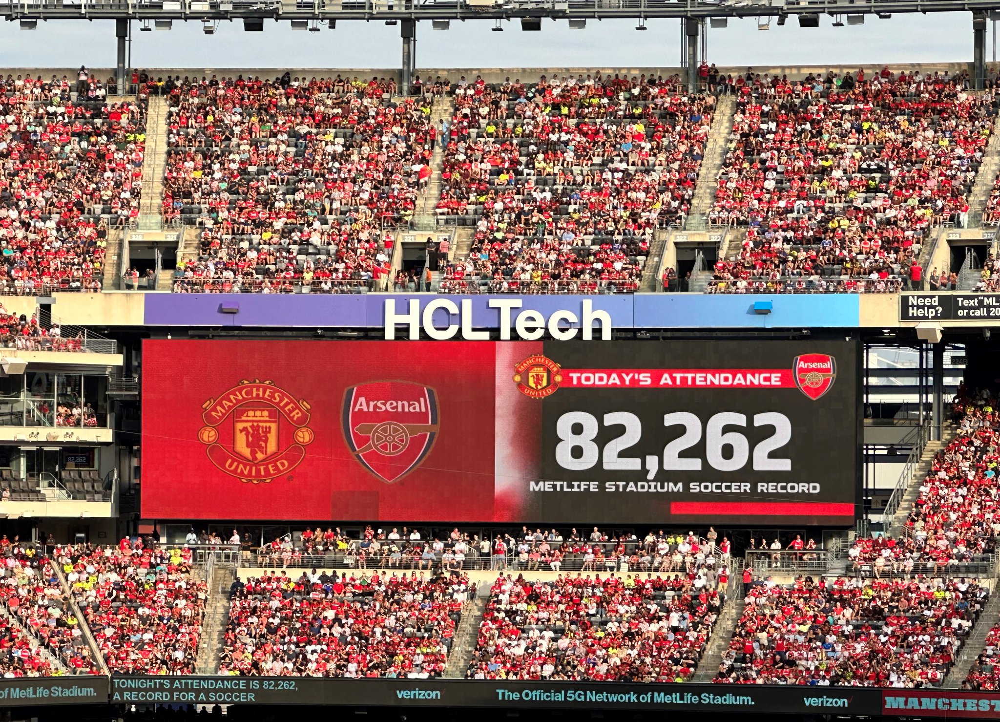 MetLife Stadium on Twitter "Thank you ManUtd and Arsenal fans for