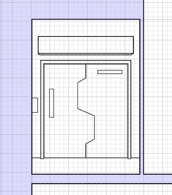クリスタで初めて描いた背景「〇〇しないと出られない部屋」