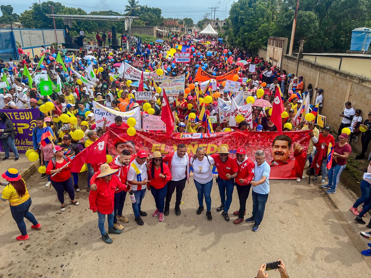 ¡En Barcelona, parroquia El viñedo, el pueblo dijo sí a la construcción de la Patria bonita! Tengo la seguridad de que el futuro lleno de máxima felicidad social, lo vamos a construir juntos y juntas, con espíritu patrio y combativo. ¡Vamos pa' lante!
