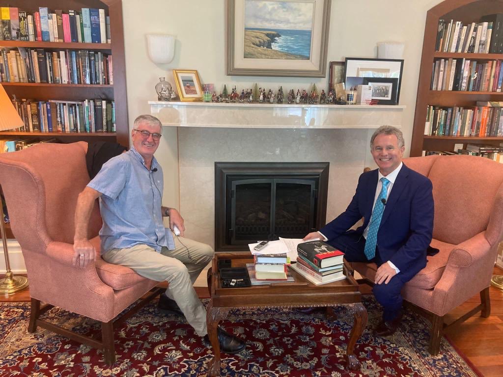 While in Ottawa, <a href="/SeanFlemingTD/">Seán Fleming</a> also took the time to talk with Austin Comerton on @irishradioca . Tune in to At Home and Abroad on the station to hear the interview. <a href="/dfatirl/">Irish Foreign Ministry</a> <a href="/IrlAmbCanada/">Ambassador John Concannon</a>