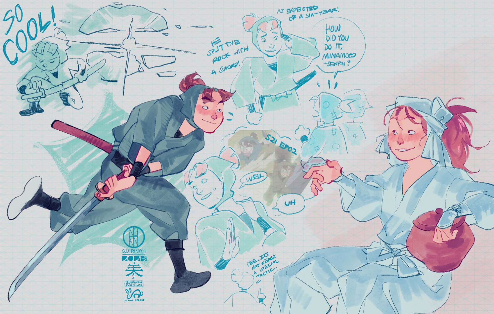💛 quirinah 💛 // happy ninja new year 🥷 on Twitter "growth paro