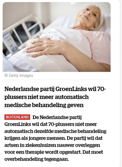 Denk hier a.u.b. eens over na

Een geslachtsveranderende operatie krijgt u volledig vergoed uit uw basisverzekering. U betaalt alleen uw eigen risico. Wilt u uw borsten laten verwijderen? Neem contact op met uw (huis)arts
-
Maar onze ouderen moeten maar gewoon snel doodgaan⬇️
