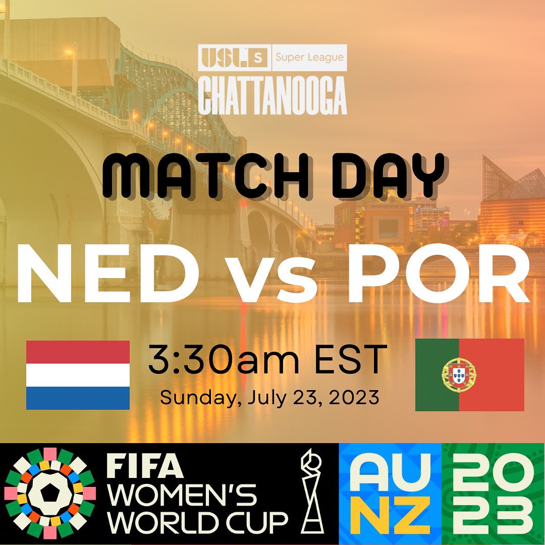 Group stage continues at the #FIFAWWC as the Netherlands take on Portugal 👏

📍 New Zealand 
⏰ 3:30am EST
📺 Fox Sports 1, Telemundo, and Peacock