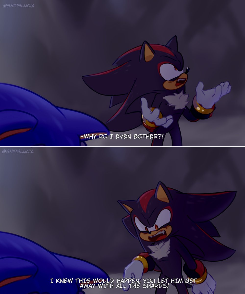 Jax on X: Day 7 of drawing Sonic ships: Sonic x Shadow. #sonadow