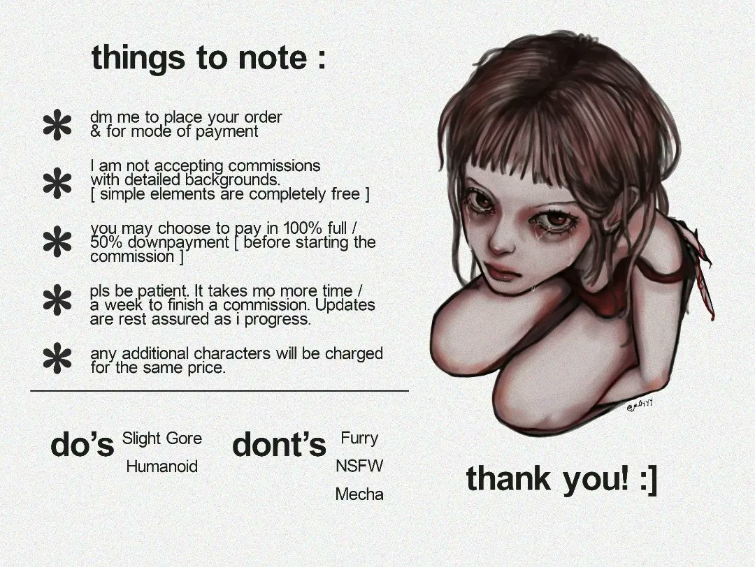 hello! im now open for #commissions!! DM me for inquiries if intrested mwaa ;] im broke asf i need cachingg 

[prices sa thread mwa]

#commissionsopen #artmoots #art