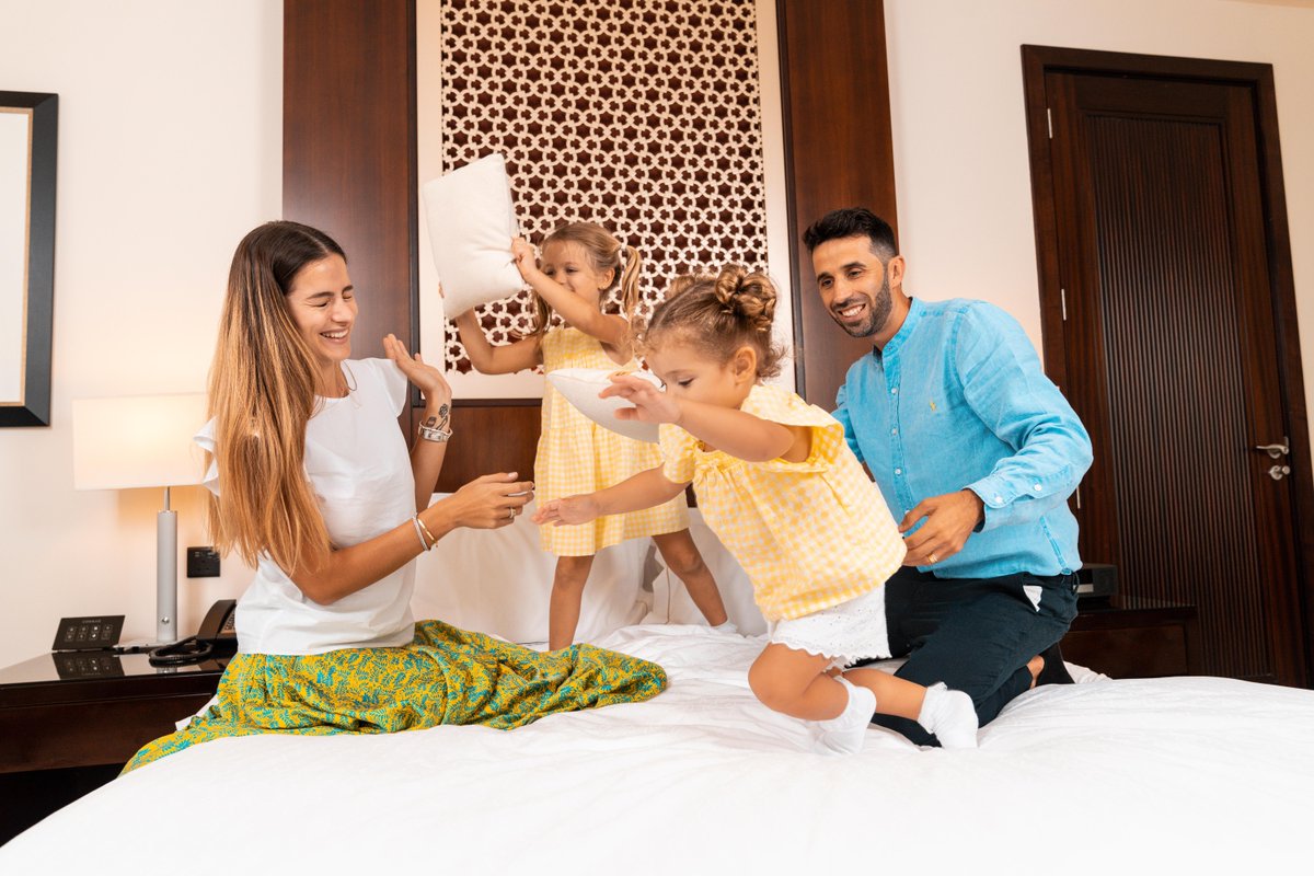 Family time, the Conrad way! Enjoy our world-class hospitality and let us take care of your every need while you make the most of your family time. Book your stay now! #ConradDubai #FamilyBonding #LuxuryExperience #FamilyFirst #UnforgettableMoments