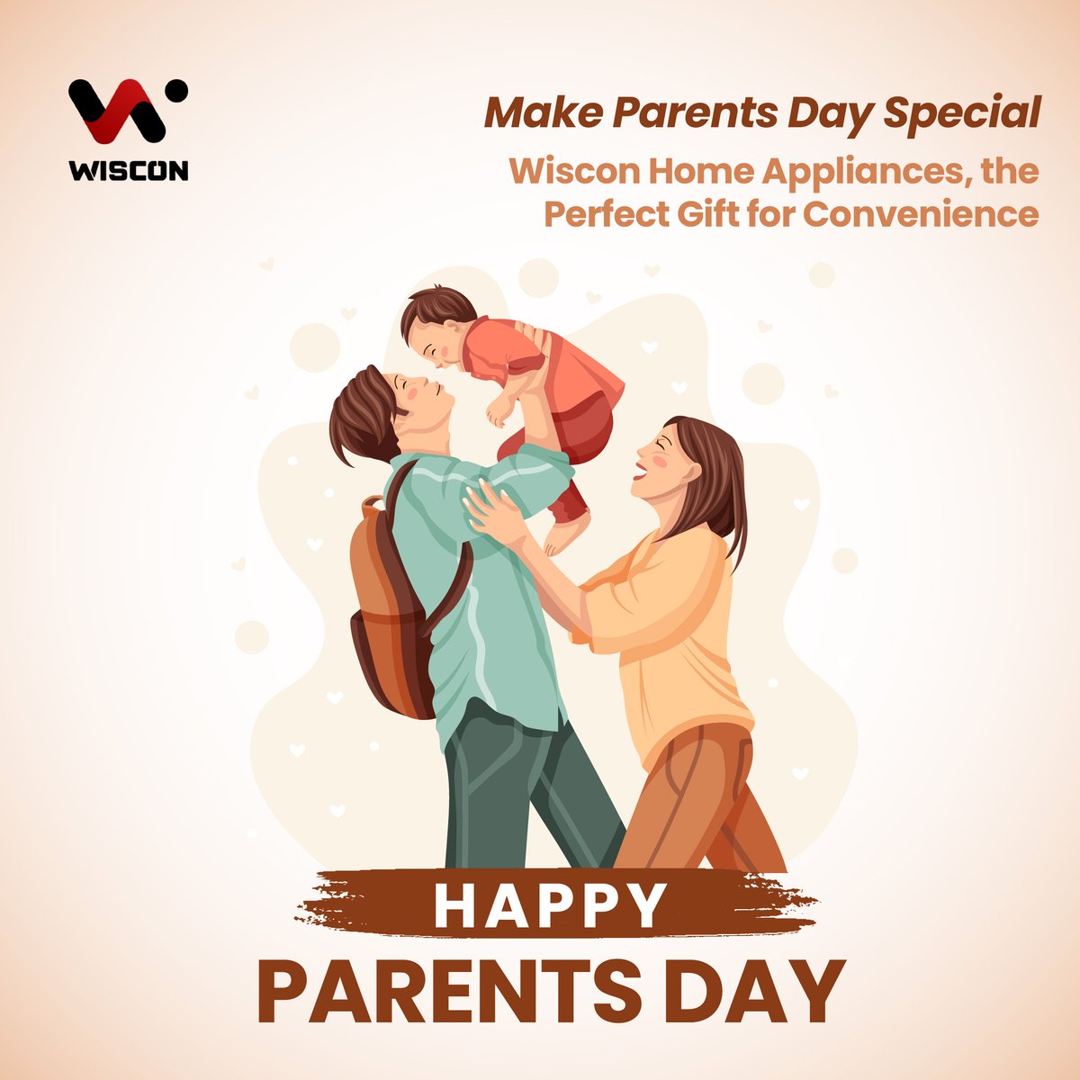 Celebrate this Parents Day with a thoughtful gesture! 🎉👪

Gift them the joy of convenience that’ll bring ease and comfort to their daily routines. 🏠✨

Visit us at - wiscon.in

#parentsday #wisconappliances