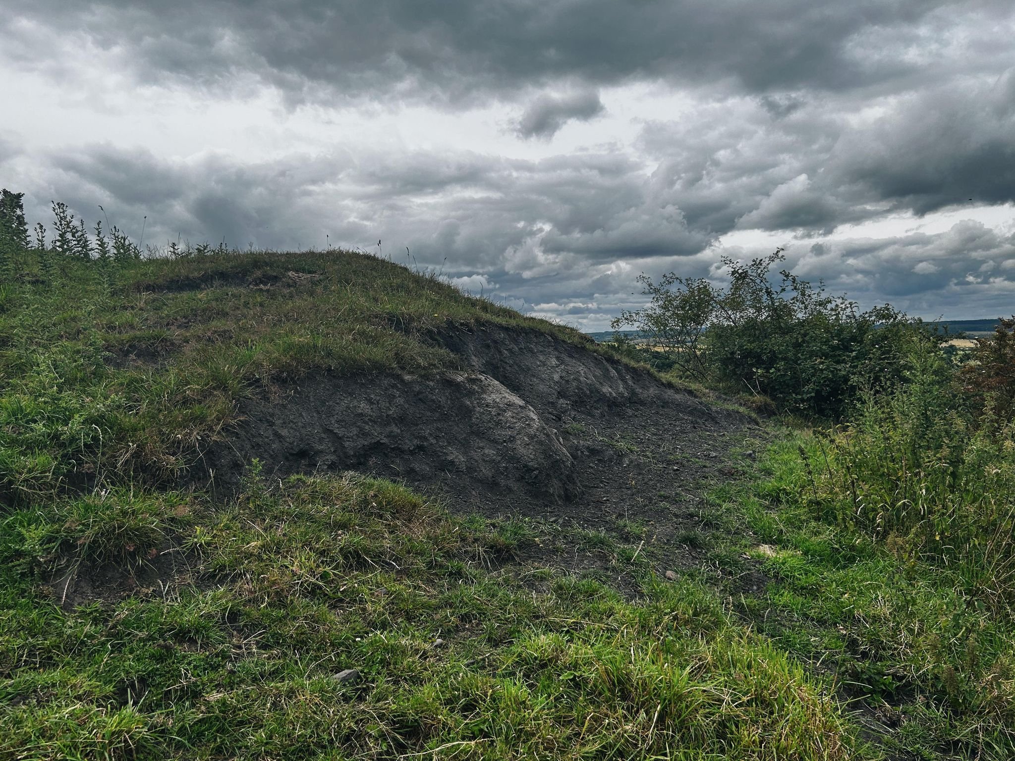 One of the waste heaps still in situ at Hedley