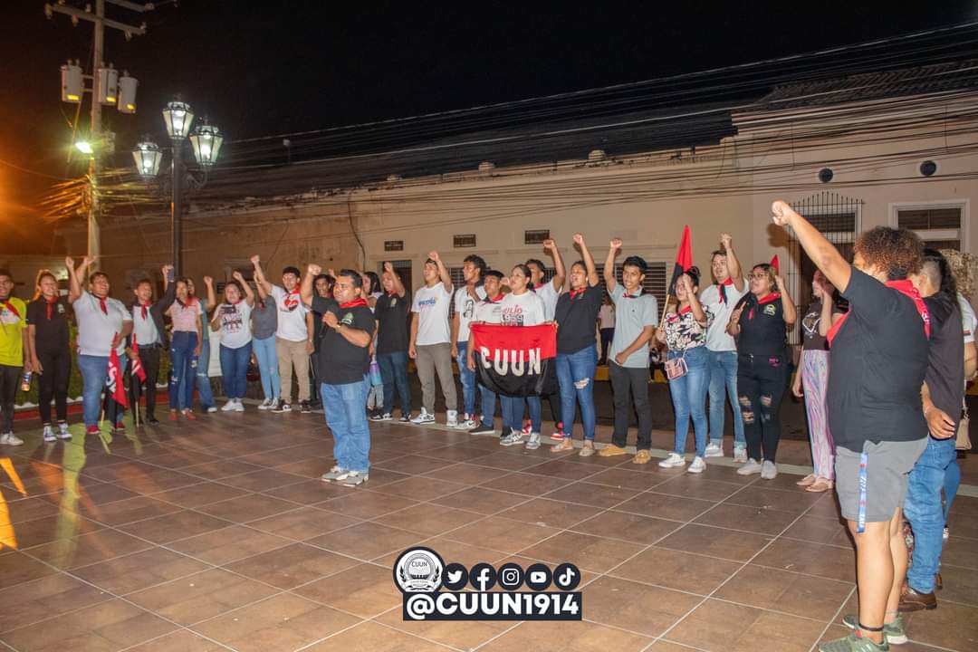 cuununan's tweet photo. Lectura de proclamas a nuestros Héroes y Mártires por parte de las asociaciones estudiantiles de cada facultad de nuestra UNAN-León.

#23J1959
#6423SiempreMasAlla
#CUUN1914 https://t.co/JWY7bNcy6K
