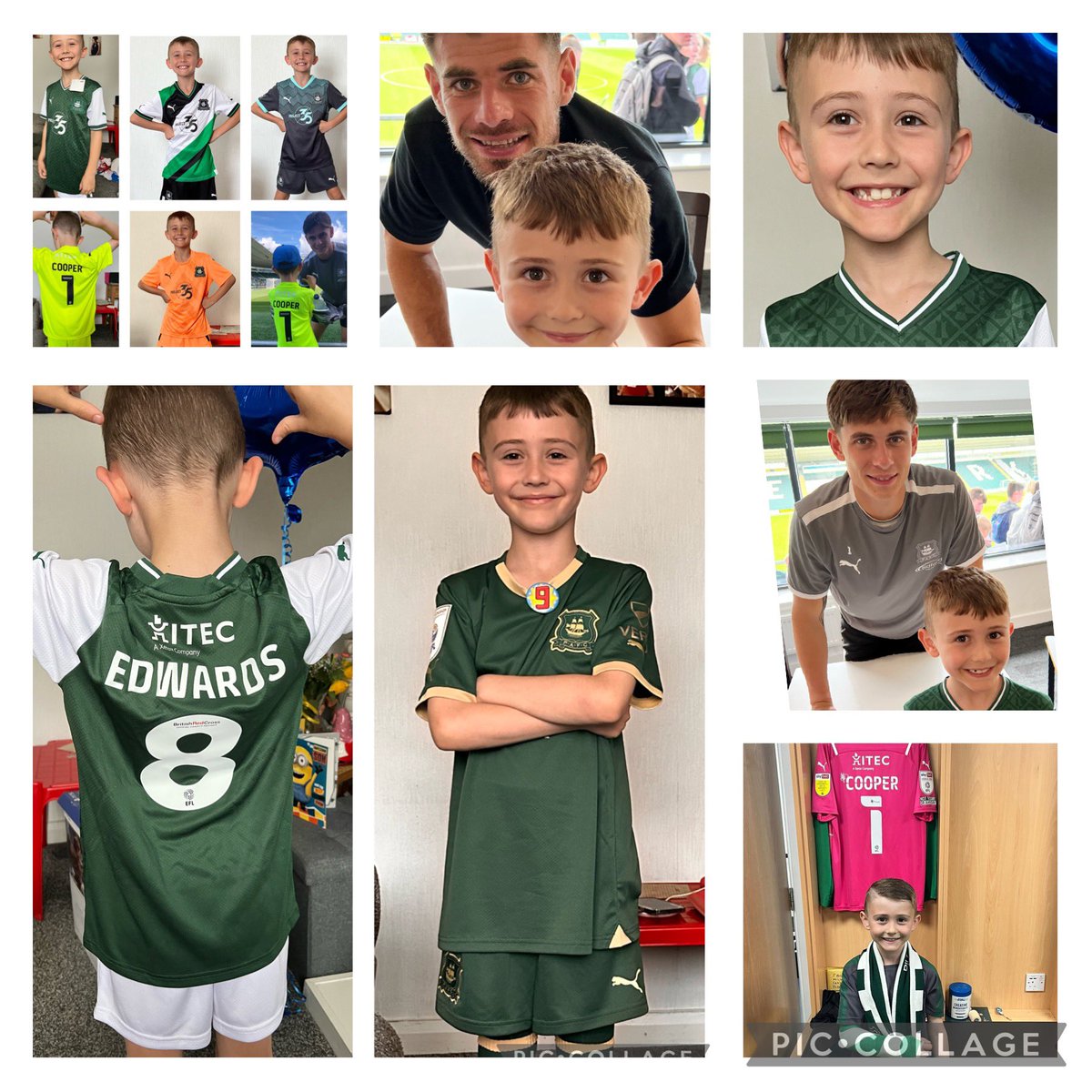 Happy 9th birthday Stanley, where has the time gone. You drive me insane most days but u have a heart of gold and are so loving. ⚽️🎉💚 Plymouth Argyle Football Club runs through your veins and u drive me crazy talking 247 about them! Have a fab day.